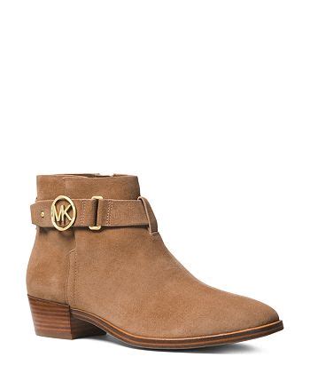 michael michael kors harland suede block heel booties|Harland Suede Boot .